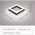 Miniatyrbilde 3 av 5: LED Taklampe, 24W Moderne Taklampe, Firkantede LED Taklamper For Soverom Gang Kontor Kit