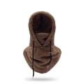 Miniatyrbild 1 av 2: Sherpa Hood Ski Mask Vinter Balaclava Kallt väder Vindtät Justerbar Varm Huva Cover Hatt Cap Halsduk qd best Dark Brown