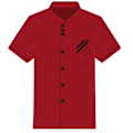 Pikkukuva 1 / 4: Unisex Lyhyt Pitkähihainen Kokkitakki Hotelli Keittiö Palvelu Uniform Työvaatteet (haoyi) A Red and Black M Long Sleeve