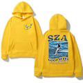 Miniatyrbild 2 av 3: Höst Herr Dam Huvtröjor Sza Music Album Sos Graphic Hoodie 2024new April 4.1c5 3XL-Yellow