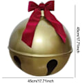 Miniatyrbild 2 av 5: Stora Juldekorationer för Utomhus | Jättejulgranskulor | Juluppblåsbar | Uppblåsbar Julkula Jingle Bell | Uppblåsbar Boll Dekoration 45cm