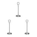 Miniatyrbillede 4 af 4: 1/2/3/5 Bordnummerholder i rustfrit stål Skiltholder Fotostativ Til Silvery 20cm 3PCS