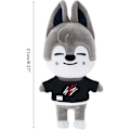 Miniatyrbild 3 av 3: Skzoo Plysch, 8,3 tum Stray Kids Plyschdjur, Kreativ Mjuk Plyschtecknad Plyschleksak Presentleksaker För Barnfans (Wolf Chan)
