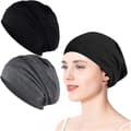2-pack Sovmössa, Satinmössa Silkeshårsmössa, Nattmössa Slouchy Andningsbar Gåva