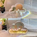 Miniatyrbilde 3 av 5: DIY Tulip Nattlampe, Sky Tulip Speil Nattlampe, Simulering Blomst Soverom Pink B