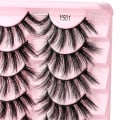 Miniatyrbild 7 av 11: Nya fransar Mink Lösögonfransar Naturligt utseende Wispy lear lash Band Falska ögonfransar Fluffiga 3D urly Strip at Eye Fransar C