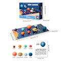 Miniatyrbild 5 av 5: Träsol System Cosmos Lärande Leksak Kognitiv Pussel Trä Leksak Set