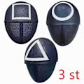 Miniatyrbillede 1 af 4: Squid Game Masker Mix | Trekant+Rund+Firkant 3stk-Julegave Rund+Triangle+Fyrkant