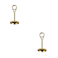 Miniatyrbillede 2 af 4: 1/2/3/5 Bordnummerholder i rustfrit stål Skiltholder Fotostativ Til Gold 10cm 2PCS