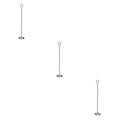 Miniatyrbillede 4 af 4: 1/2/3/5 Bordnummerholder i rustfrit stål Skiltholder Fotostativ Til Silvery 40cm 3PCS