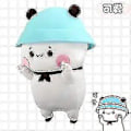 Miniatyrbild 1 av 5: Söta Bubu och Dudu Panda plyschleksak tecknad Panda björn plyschdocka Kawaii stoppad mjuk kuddleksaker G D 36cm
