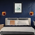 Miniatyrbild 4 av 4: 2024 25cm Nordic Moon Lunar Eclipse Vägglampa Sänglampa CreativeASA Gold