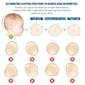 Miniatyrbild 5 av 5: Baby sidolägespositioneringskudde, sidsovande kudde baby, tvättbar för säkrare sovande, justerbar anti-rull kilkudde 0-12 månader -GSL