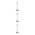 Miniatyrbillede 3 af 4: 1/2/3/5 Bordnummerholder i rustfrit stål Skiltholder Fotostativ Til Silvery 20cm 3PCS