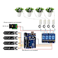 Miniatyrbild 2 av 5: Diy Automatisk Vattning Bevattning Modul Kit System Jordfuktighetssensor Pumpar