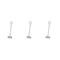 Miniatyrbillede 3 af 4: 1/2/3/5 Bordnummerholder i rustfrit stål Skiltholder Fotostativ Til Silvery 25cm 3PCS