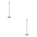 Miniatyrbillede 4 af 4: 1/2/3/5 Bordnummerholder i rustfrit stål Skiltholder Fotostativ Til Silvery 35cm 2PCS