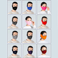 Miniatyrbilde 4 av 4: 2 stk Vinter Balaclava Halv Ansiktsmaske Utendørs Skimaske Sykling Varm Maske Hodeplagg Fleece Termisk Vindtett Maske Ørebeskyttelse Skjerf qd