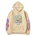 Miniatyrbild 1 av 3: Jojo's Bizarre Adventure Print Huvtröja Hoodie Casual Unisex Hoodie - A Style apricot S