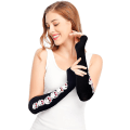Miniatyrbilde 2 av 5: Strikkede lange fingerløse skjeletthansker. Unisex Halloween Punk Arm