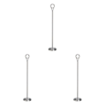 Miniatyrbillede 3 af 4: 1/2/3/5 Bordnummerholder i rustfrit stål Skiltholder Fotostativ Til Silvery 40cm 3PCS
