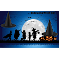 Pikkukuva 4 / 4: 12 KPL Halloween noitahatut Noita-asun tarvikkeet, musta noitahattu