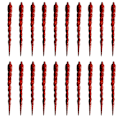 Miniatyrbilde 1 av 5: Istappheng Dekorativt juletre Transparent istapper red