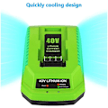 Miniatyrbilde 3 av 4: 40V Litium Batterilader For Greenworks 29482 G-max 40V Li-ion Batteri 29472 29482 29652 G40825 (haoyi