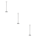 Miniatyrbillede 4 af 4: 1/2/3/5 Bordnummerholder i rustfrit stål Skiltholder Fotostativ Til Silvery 35cm 3PCS