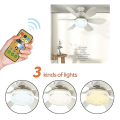 Miniatyrbillede 2 af 5: E27 Moderne Reversibel Loftventilator Lampe 40w Soveværelse Fjernbetjening Ventilator Lampe Green Ordinary lampshade