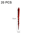 Miniatyrbilde 2 av 5: Istappheng Dekorativt juletre Transparent istapper red