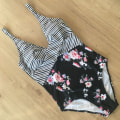 Miniatyrbild 5 av 5: Bikini Push up Baddräkt Dam Badkläder Rosa & Svart XL