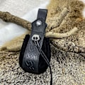 Pikkukuva 1 / 5: Keskiaikainen vintage-rahapussi, laukku, asustetarvike miehille ja naisille, viikinkityylinen nahkainen kiristysnyörilaukku, kolikkolompakko 8 One Size-Medieval