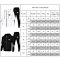Pikkukuva 6 / 6: Miesten TomyJeans Täysvetoketjullinen Lämmin Huppari Topit & Verryttelyhousut Takki Verryttelypuku Set Musta qd Black L