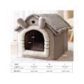 Miniatyrbild 2 av 5: Kattbädd Super Mjuk Stor Grå Katt/hund Igloo Husdjurssäng Varm Hus/ Valp/kattunge L