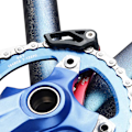 Miniatyrbilde 2 av 5: Sykkelkjedefører MTB 1X System ISCG 03 ISCG 05 BB-akse Post Mount Maskinert Red C