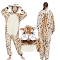 Miniatyrbild 1 av 2: Unisex Vuxen Onesie Pyjamas Djur En Delig Halloween Kostym Julsovkläder Jumpsuit Cat M