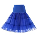 Miniatyrbilde 2 av 5: 50-talls Cosplay Underskjørt Rockabilly Kjole Crinoline For Dame Bryllup Brude Underskjørt Rockabilly Tutu Snngv Royal Blue S