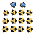 Miniatyrbillede 1 af 5: Kaesi 14 stk. Golfsko Spikes Hurtig Twist Skrue Knopper Champ Cleat Udskiftning