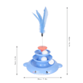 Miniatyrbild 2 av 5: Kattströmskopa Multifunktionell Hög Kapacitet Enstycke Kattströmssift Scoop System med Avfallskorg för inomhus qd Blue