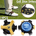 Miniatyrbillede 4 af 5: Kaesi 14 stk. Golfsko Spikes Hurtig Twist Skrue Knopper Champ Cleat Udskiftning