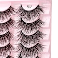Miniatyrbild 8 av 11: Nya fransar Mink Lösögonfransar Naturligt utseende Wispy lear lash Band Falska ögonfransar Fluffiga 3D urly Strip at Eye Fransar C