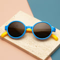 Miniatyrbilde 3 av 6: Polariserte barnebriller med antirefleks og UV-beskyttelse qd yellow blue leg