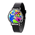 Miniatyrbild 5 av 5: Rainbow Friends Klocka Cartoon Armbandsur Läder Tryck Klocka Heta Spel Quartz Elektronisk Klocka Leksak Födelsedagsfest Present 2023 Rainbow Friends-19