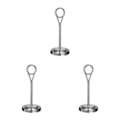 Miniatyrbillede 1 af 4: 1/2/3/5 Bordnummerholder i rustfrit stål, skilteholder, fotostativ til Silvery 15cm 3PCS