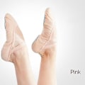 Miniatyrbillede 1 af 5: Balletsko til kvinder, dans, voksne, børn, balletsko med blød sål, professionelle danse træningssko i kanvas til ballet Pink 40