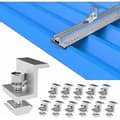 12-pack solpanel fäste, solcellsände, justerbar bredd, solcellsfäste, solfäste för solpanel (30 mm)