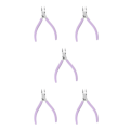 Miniatyrbillede 2 af 5: 1/2/3/5 Rustfrit stål Neglebåndssaks Anti Slip Silikone Purple 11 x 6.8cm 5Set