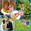 Miniatyrbild 4 av 5: Bubbelmaskinleksak, den roliga automatiska pruttbubbelblåsaren - Pojkpinneblåsarmaskin med LED-blixtljus Bubbelmaskin Lätt att använda Xinda