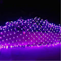 Miniatyrbillede 1 af 5: LED Net Lyskæde IP65 6mx4m 3mx2m LED Fleksibel Net Fe Lyskæde 880LED 200LED Mesh Kæde Purple